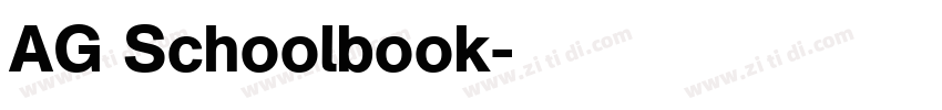 AG Schoolbook字体转换 AG Schoolbook字体转换